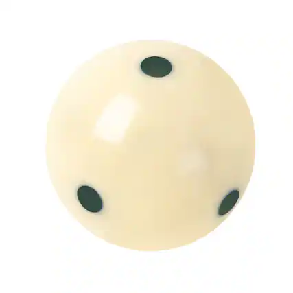 Front. GSE Games & Sports Expert - 2 1/4-Inch 6 Green Dot Training Cue Ball, AAA-Grade PRO Cup Standard Pool Billiard Cue Ball - Green.