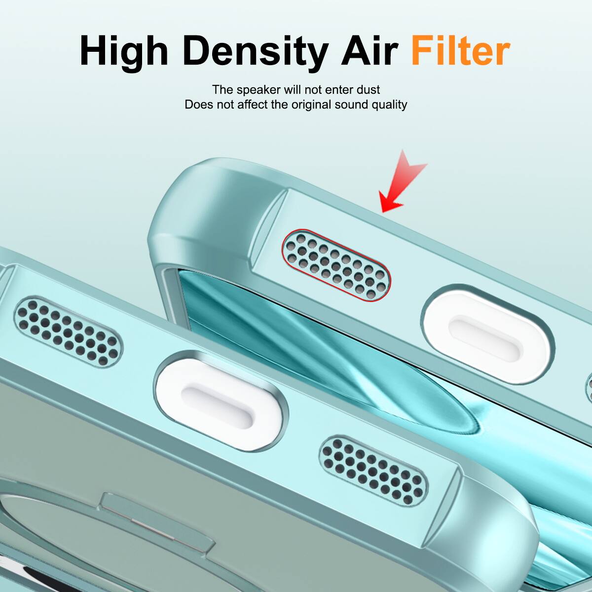 High Density Air Filter

The speaker will not enter dust  
Does not affect the original sound quality