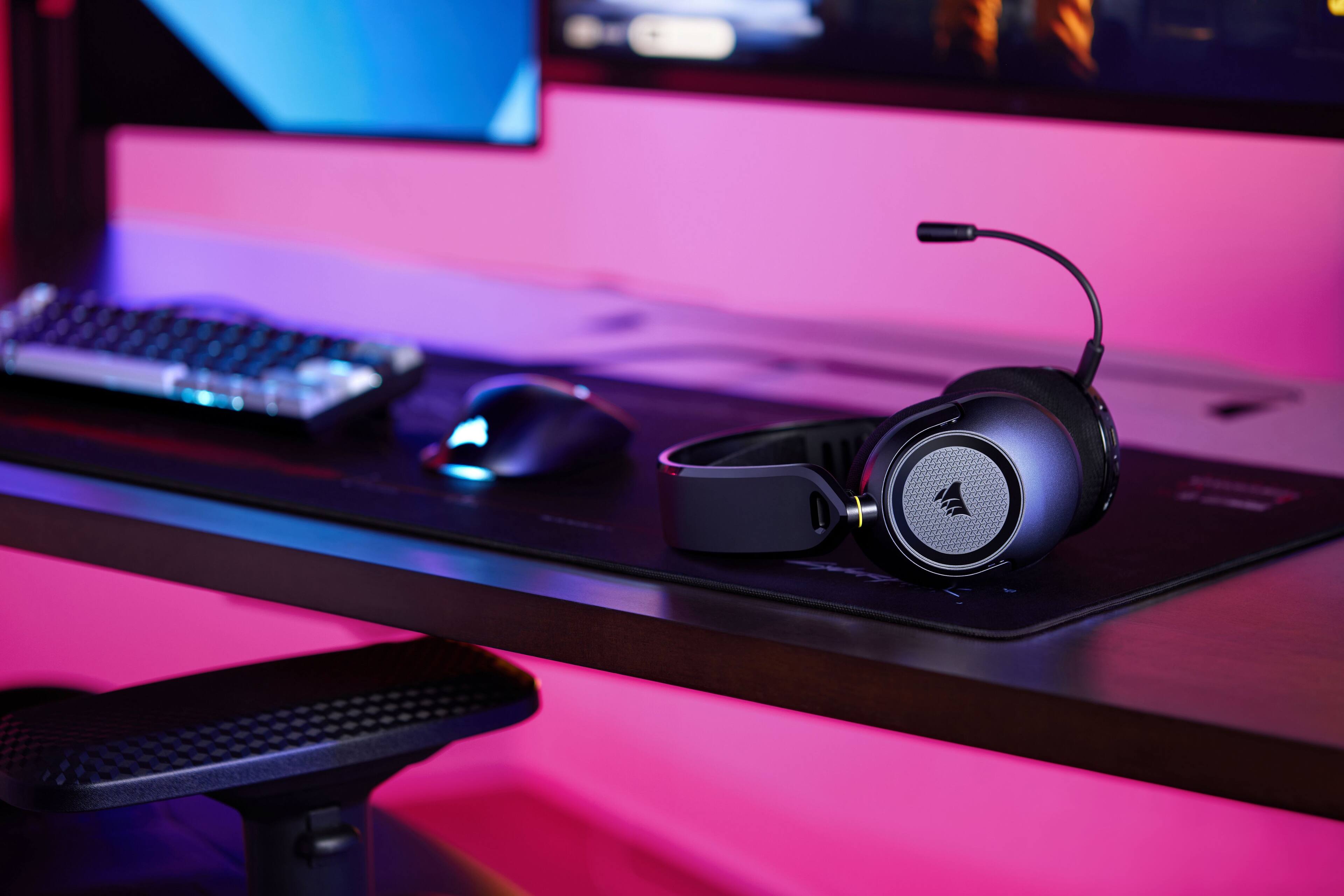 Alt View 11. CORSAIR - HS35 v3 Wireless Over-the-Ear Gaming Headset for PC,PS5,PS4, Nintendo Switch and Mobile - Carbon.