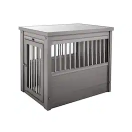 New Age Pet - ECOFLEX Dog Crate End Table - Grey X-Large