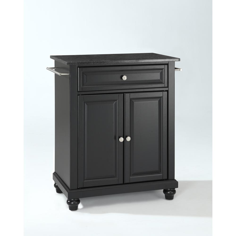 Back. Crosley Furniture - Cambridge Granite Top Portable Kitchen Island/Cart - Black.