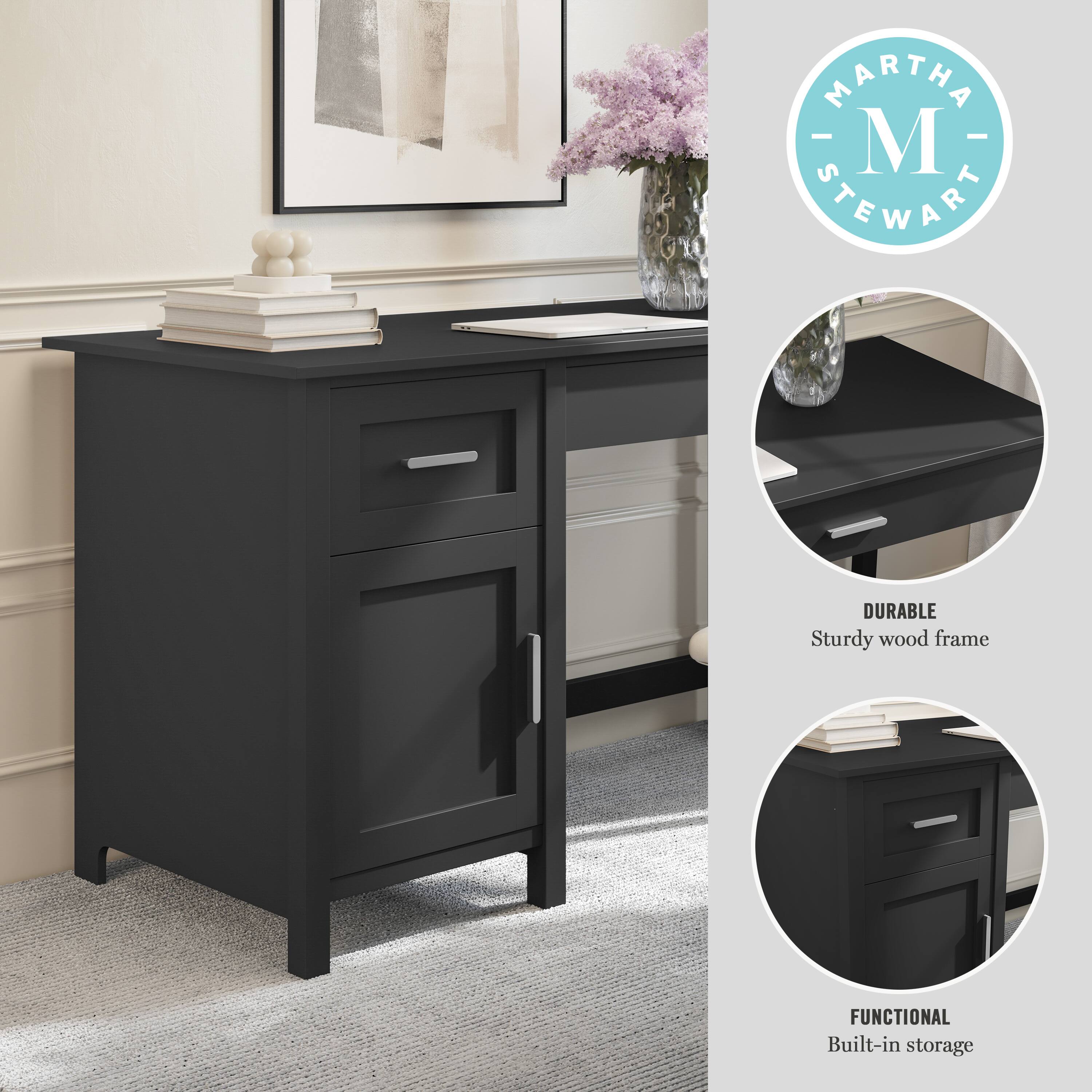 MARTHA STEWART DURABLE Sturdy wood frame FUNCTIONAL Built-in storage