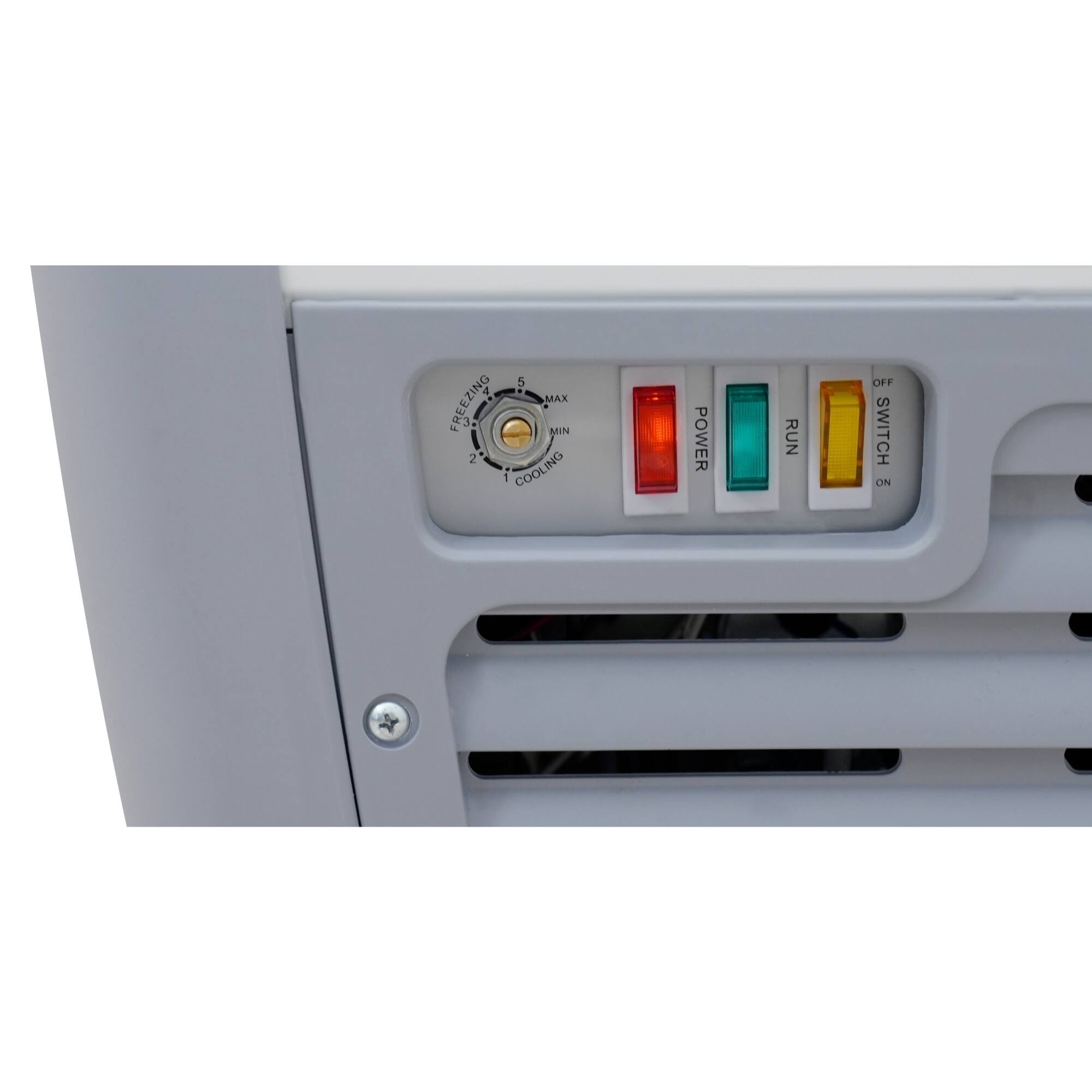 MAX FREEZING MIN 2 ING 1 COOLING COOL POWER RUN OFF SWITCH ON