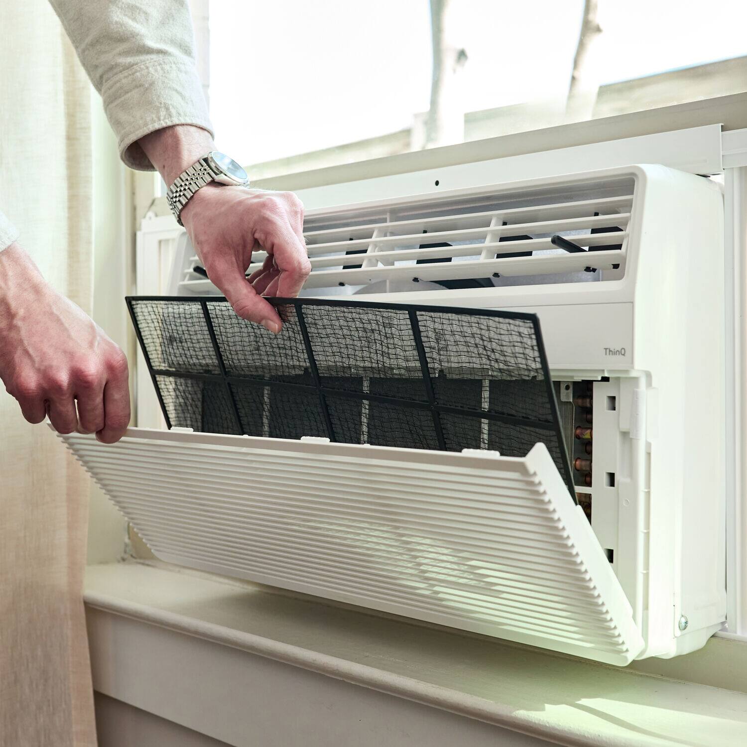 Alt View 25. LG - 150 Sq. Ft. 5,000 BTU Window Air Conditioner - White.