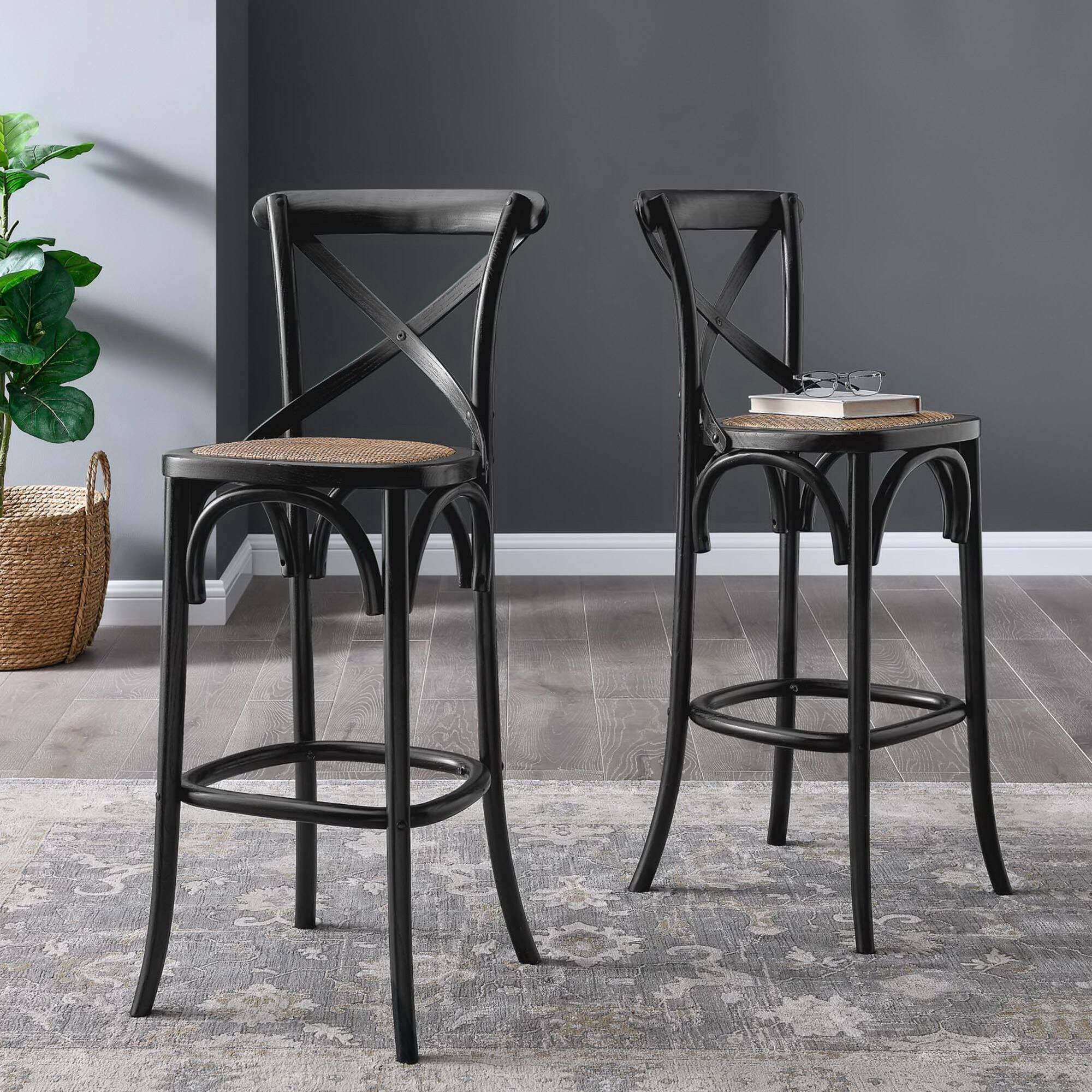 Alt View 4. Modway - Gear Bar Stool by Modway - Black.