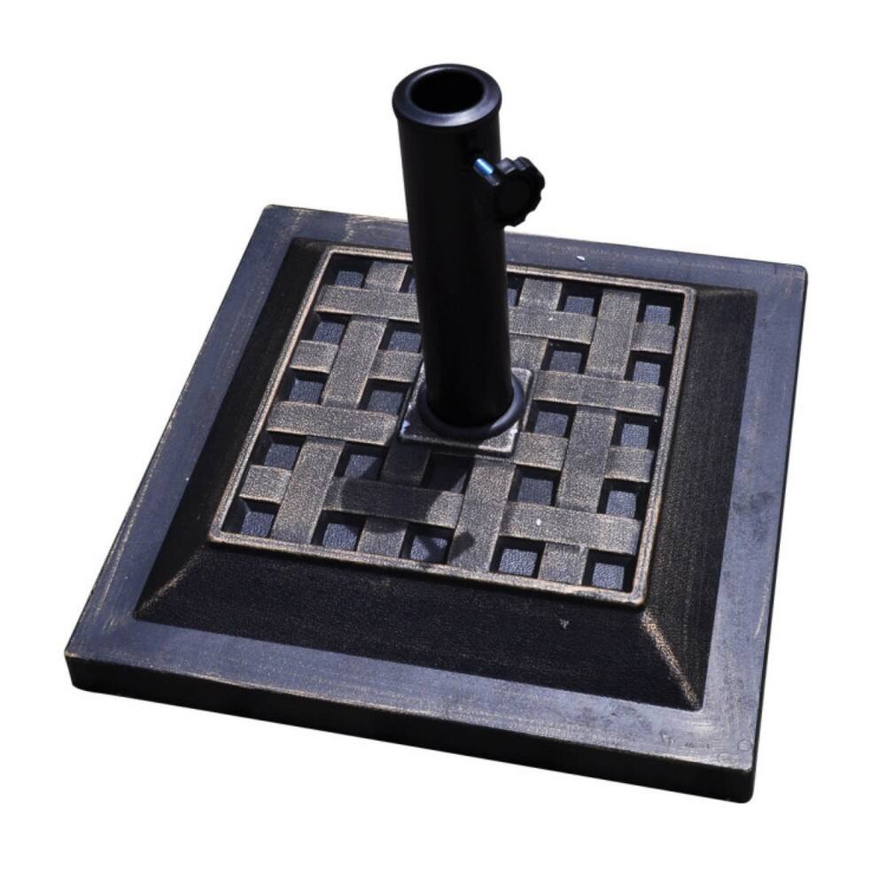 Alt View 1. Mondawe - 17.5 Inch Heavy Duty Square Umbrella Base Stand of 30 lbs for Outdoor - Bronze.