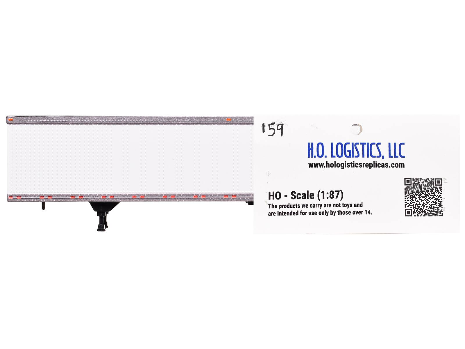 59 H.O. LOGISTICS, LLC  
www.hologisticsreplicas.com  

- Scale (1:87)  
The products we carry are not toys and are intended for use only by those over 14.