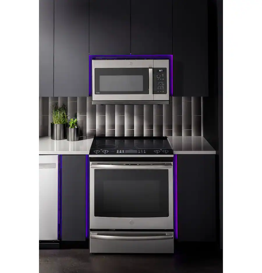 GE Profile 2.2 Cu. Ft. Over the Range Microwave with Sensor Cooking and ...
