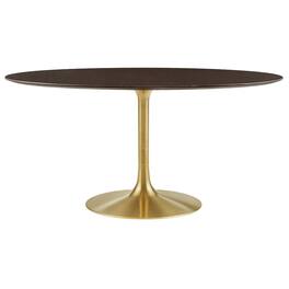 Modway - Lippa 60" Oval Wood Dining Table - Brown