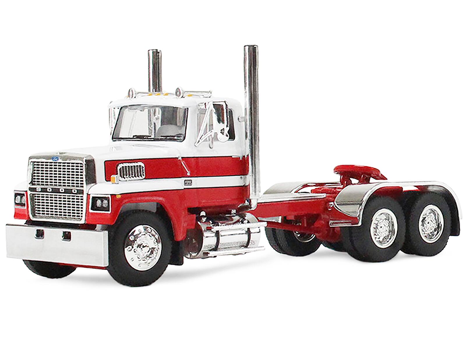 Alt View 1. First Gear - Ford LTL 9000 Trio Set (Two Day Cabs and One 60" Flat Top Sleeper) 1/64 Die Cast Models by DCP/First Gear.