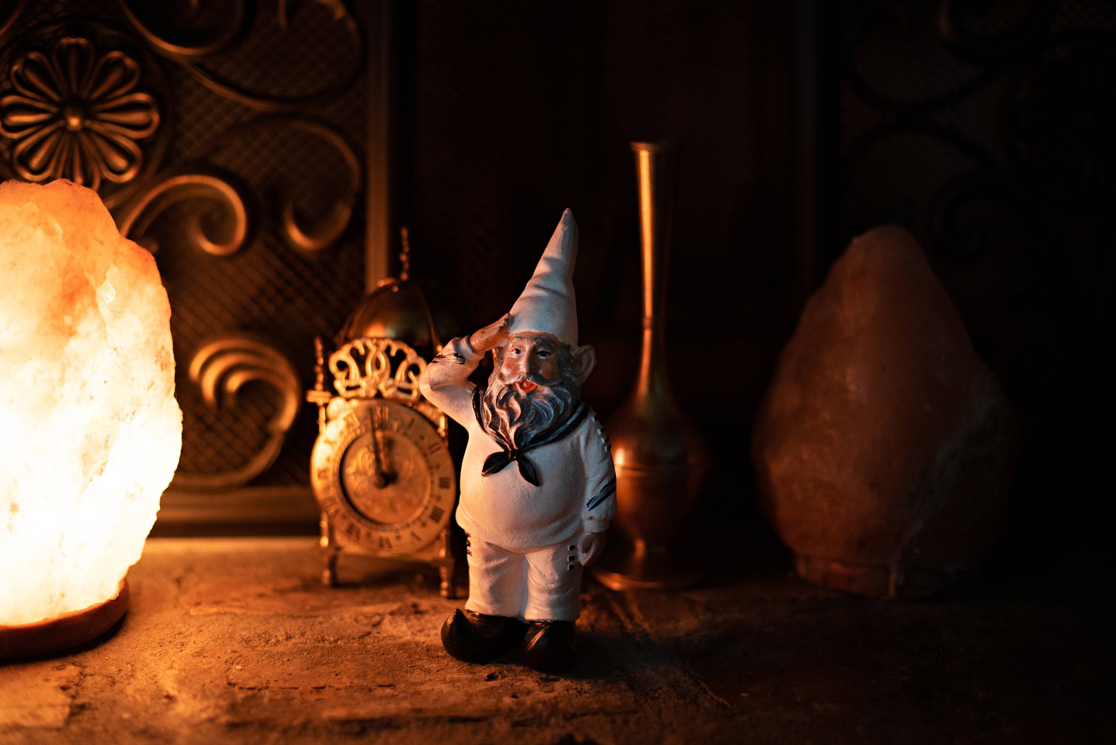 Alt View 6. Zeckos - 8 inch Shipmate Sal United States Navy Military Gnome Small Home Statue Figurine - Off-white.