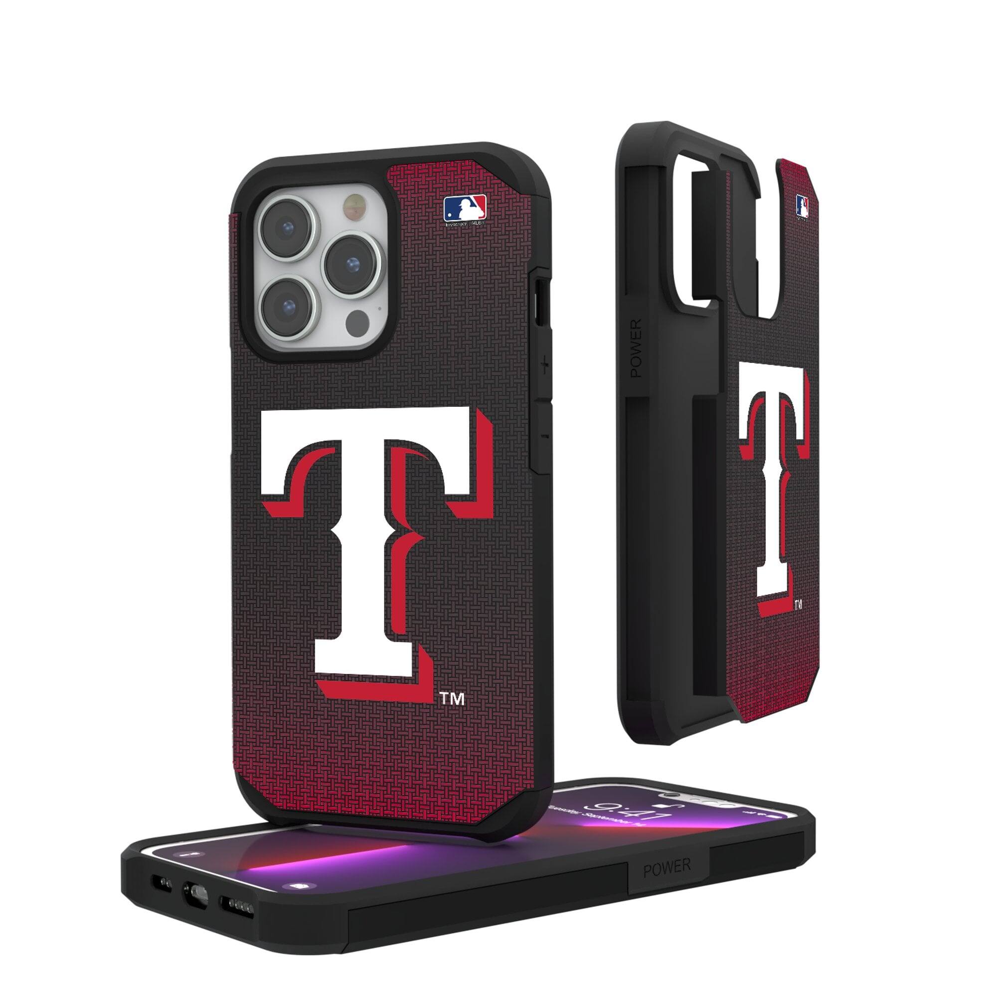 Keyscaper - MLB - Texas Rangers Linen Logo iPhone Rugged Case - 15 Pro - Black price history on PriceWatchPro