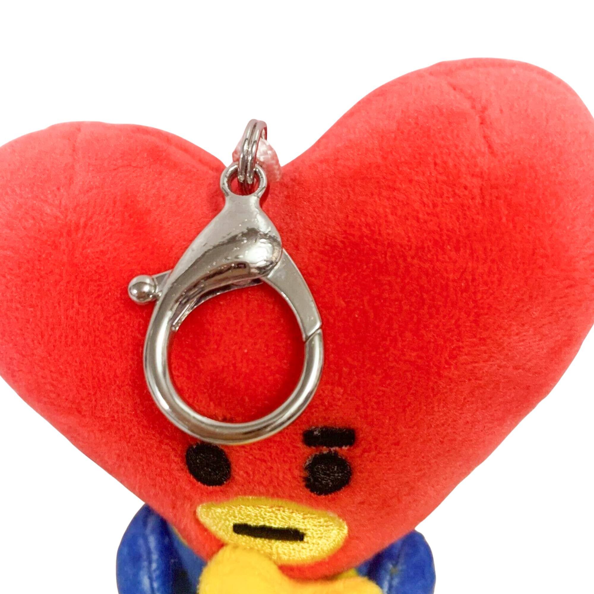 Alt View 10. Gund - Line Friends BT21 3 Inch Bumble Buddy Plush Clip | Tata - Red.