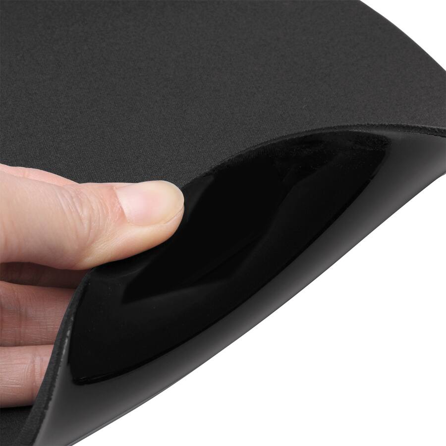 Alt View 1. Adesso - Adesso Memory Foam Mouse Pad with Wrist Rest - 0.90" Height x 9.70" Width x 7.70" Depth - Black - Memory Foam - Black.