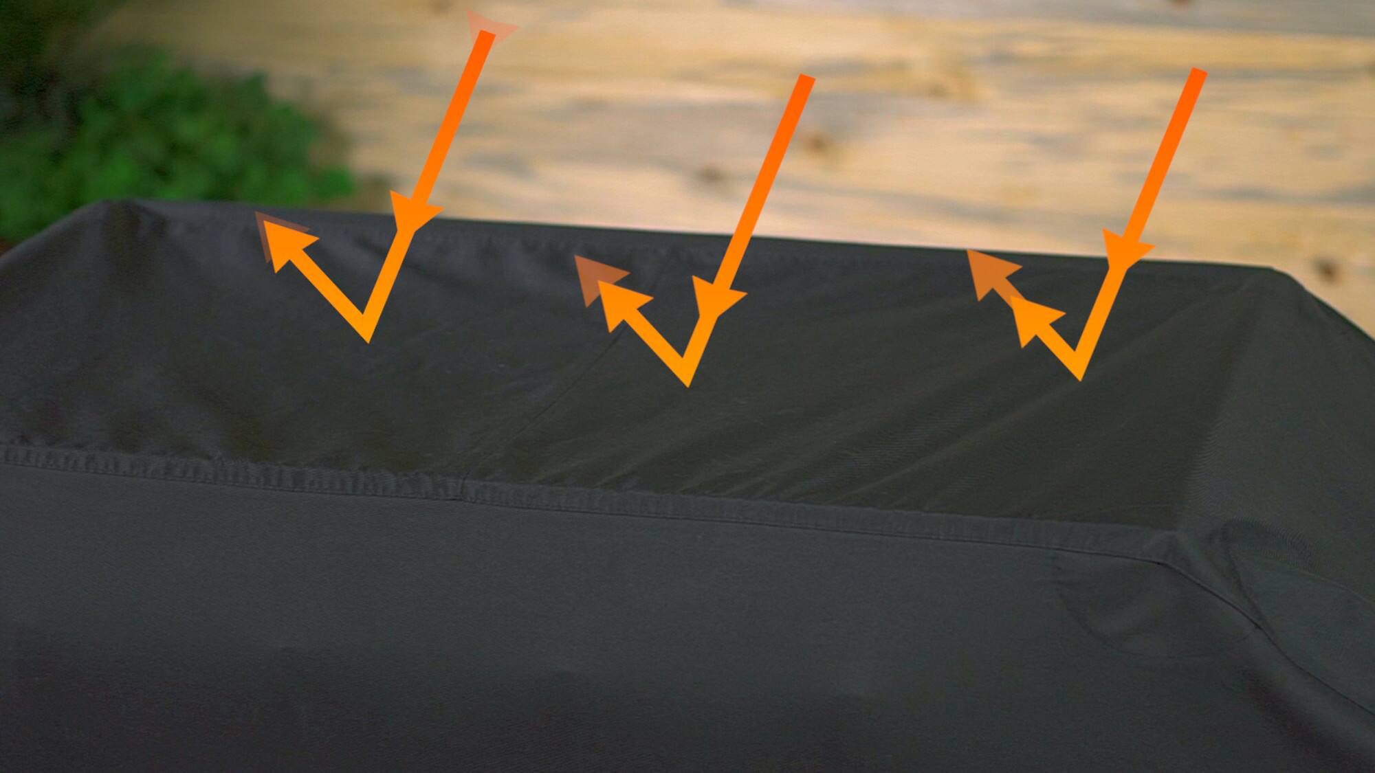 Alt View 13. Blackstone - Water-resistant 36 In. Large Griddle Cover - Fits Many 36 In. Models - Black.