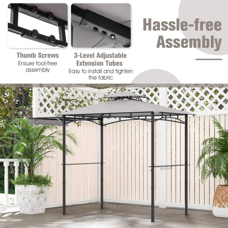 Thumb Screws Ensure tool-free assembly  
Hassle-free Assembly  
3-Level Adjustable Extension Tubes  
Easy to install and tighten the fabric
