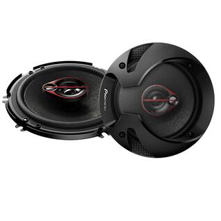 Front. Pioneer - 6-1/2" - 3-way, 300 W Max Power, Coaxial Speakers (pair) - Black.