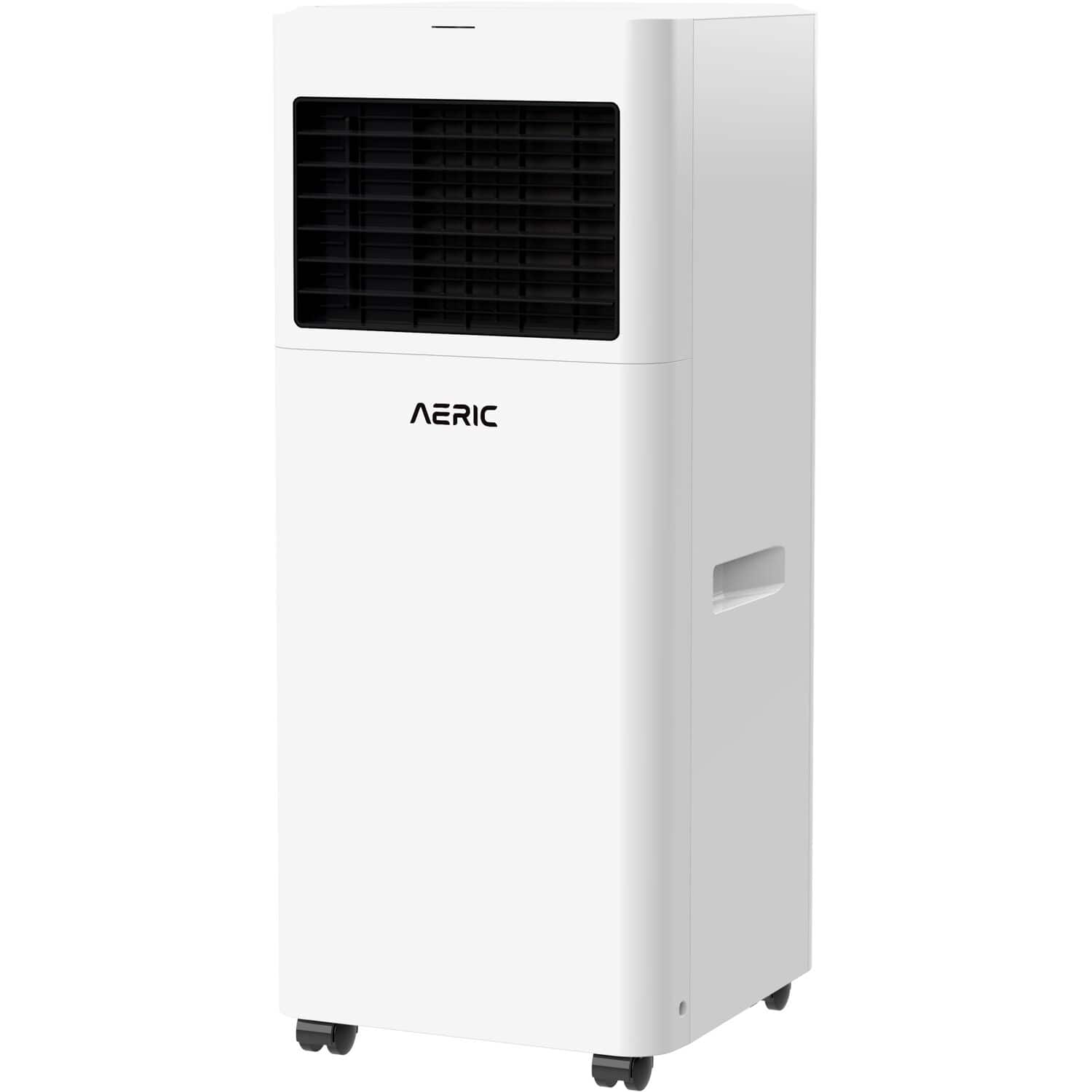 Aeric - 400 Sq. Ft. Portable Air Conditioner - White - Front_Zoom
