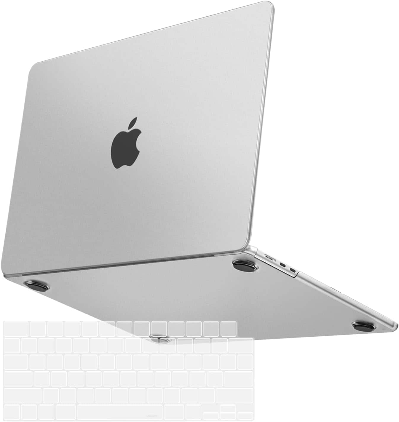 mosiso - Ultra-Thin Hard Shell Case & Keyboard Cover for MacBook Air 13 inch (A3449 A3240 A3113 A2681 2022–2026) - Frost Clear