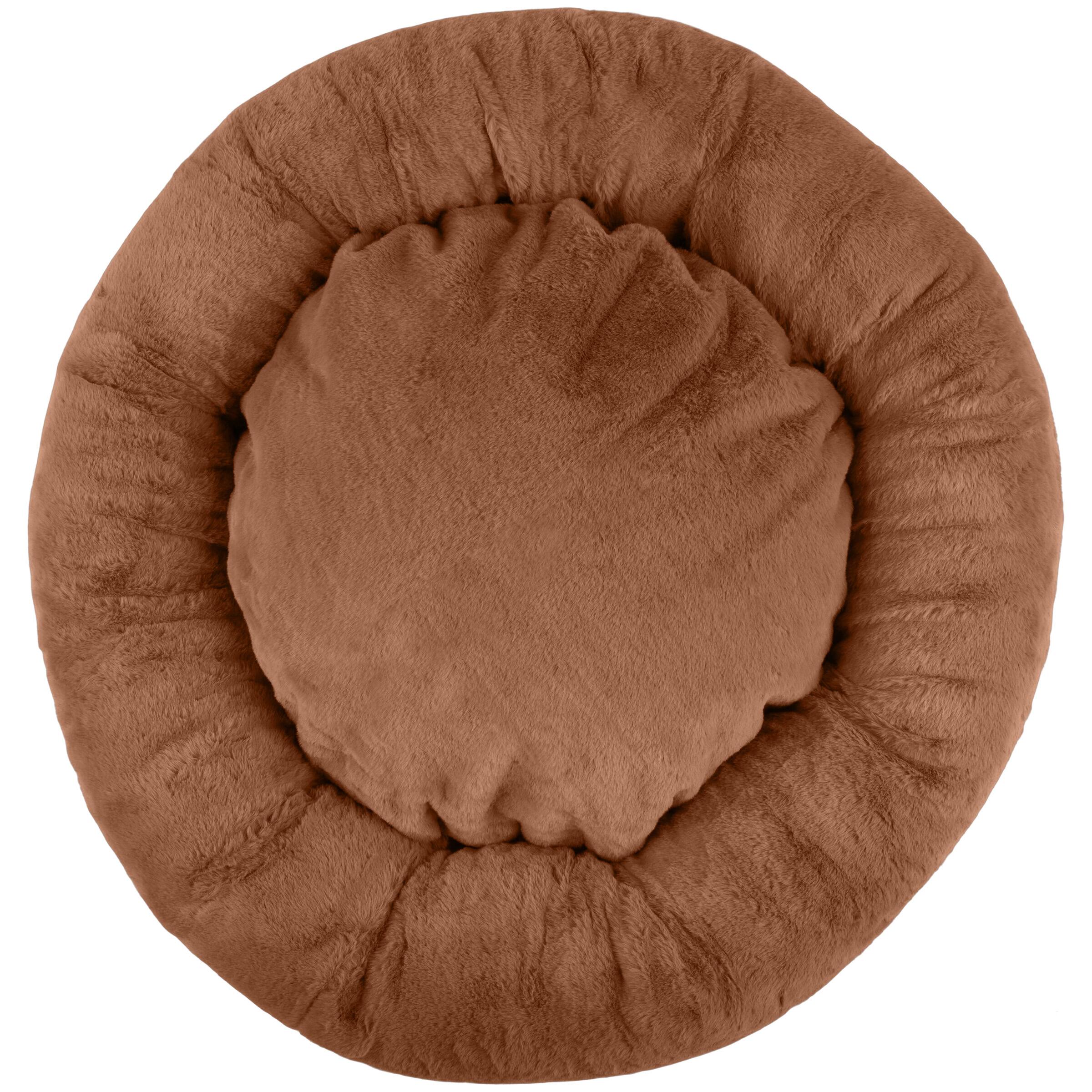 PetMaker - 30in Donut Dog Bed for Medium Pets - Beige