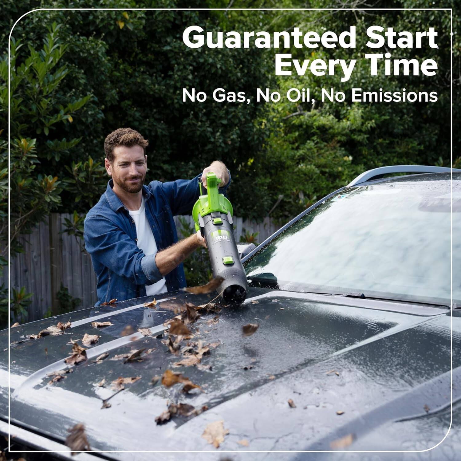 Guaranteed Start Every Time  
No Gas, No Oil, No Emissions