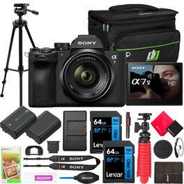Bundle - Sony - Alpha 7 V Full-frame Mirrorless Interchangeable Lens Camera ILCE-7M5 + 28-70mm II Lens Kit Photography Accessory Package - Black