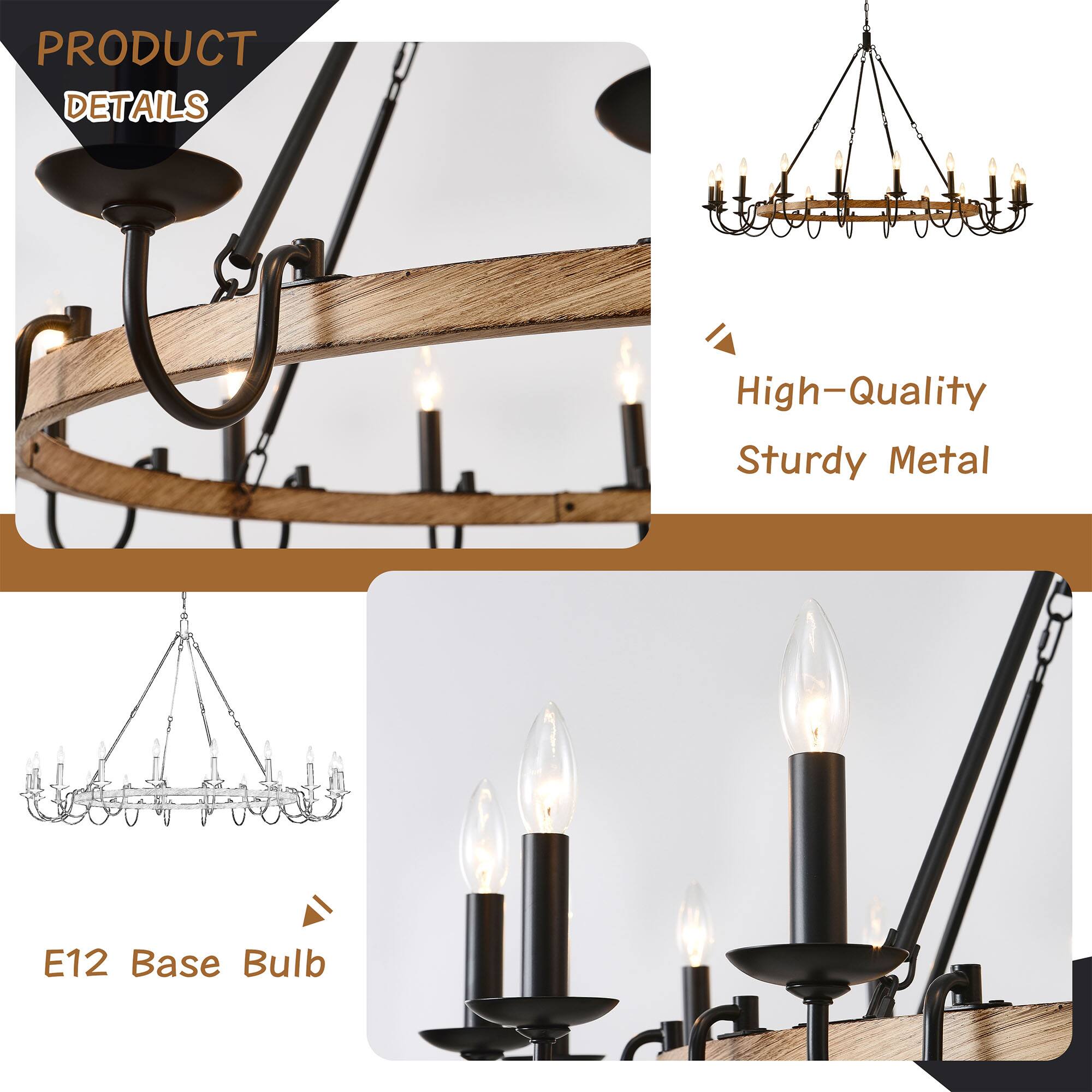 PRODUCT DETAILS

- High-Quality Sturdy Metal
- E12 Base Bulb