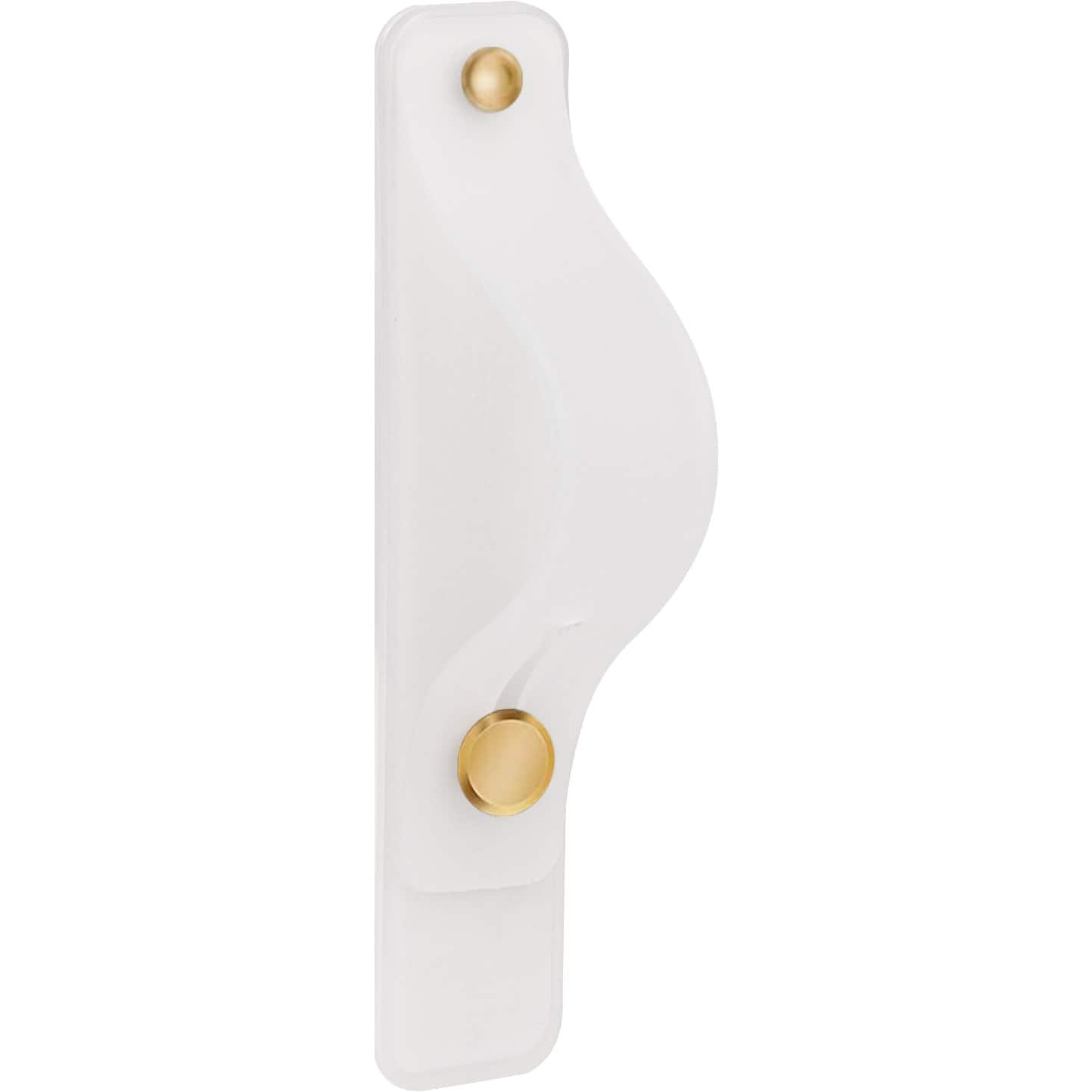 Angle. SaharaCase - FingerGrip Cell Phone Holder Strap for Most Cell Phones - White.