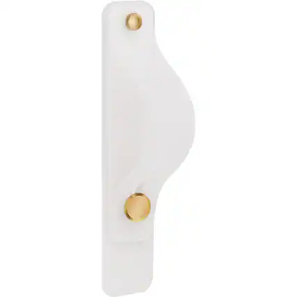 Angle. SaharaCase - FingerGrip Cell Phone Holder Strap for Most Cell Phones - White.
