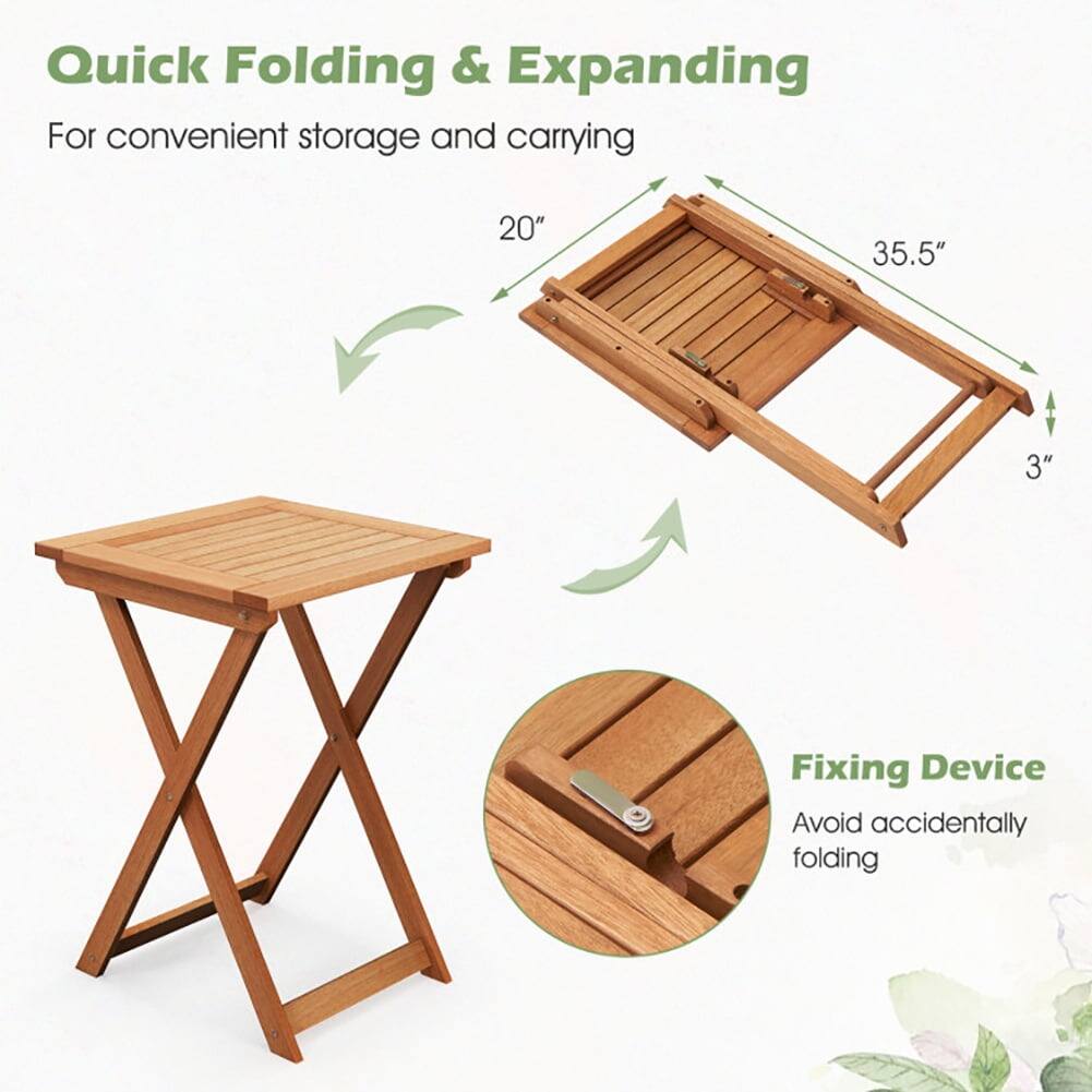 Quick Folding & Expanding  
For convenient storage and carrying  

20" 35.5" 3"  

Fixing Device  
Avoid accidentally folding