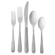Front. Henckels - Henckels Lucena 65-pc 18 10 Stainless Steel Flatware Set - Stainless Steel.