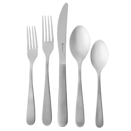 Front. Henckels - Henckels Lucena 65-pc 18/10 Stainless Steel Flatware Set - Stainless Steel.