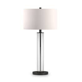 Hudson&Canal - Harlow Table Lamp - Clear Glass/Blackened Bronze