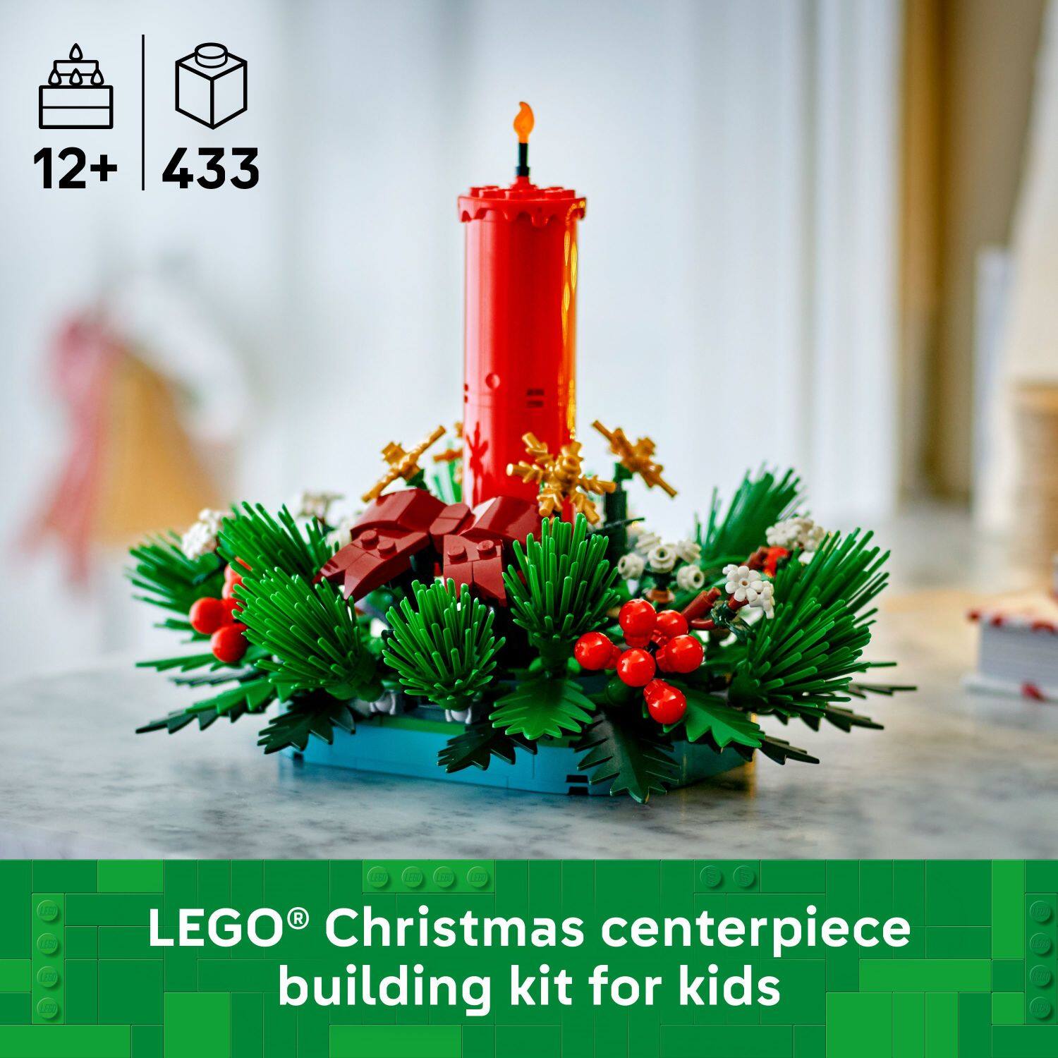 12+ 433  
LEGO® Christmas centerpiece building kit for kids