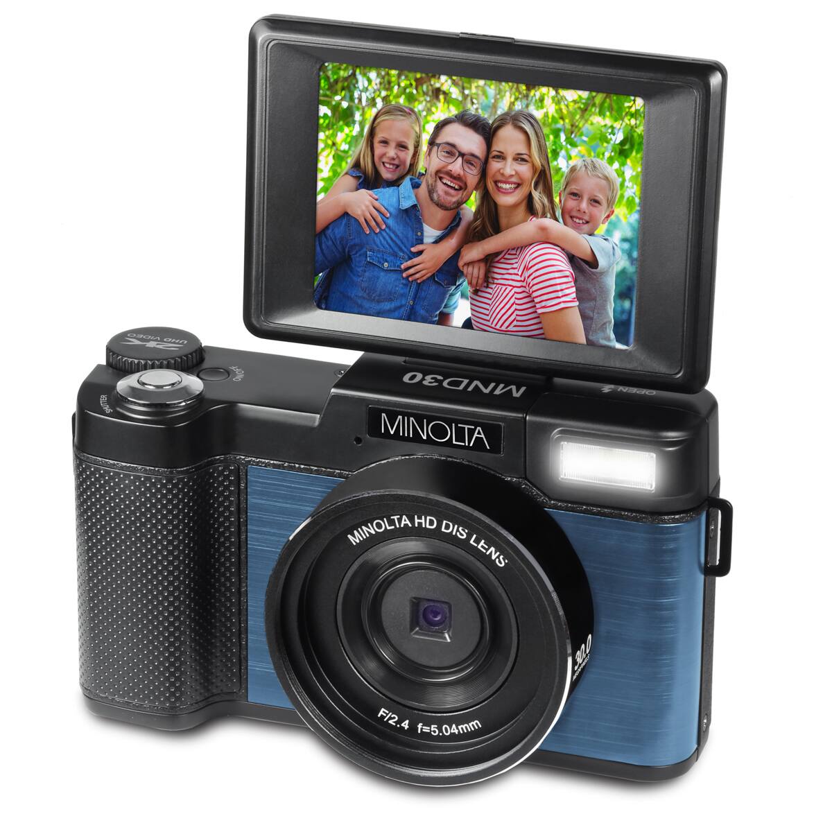 SHUTTER  
VIDEO UHD  
ON/OFF  
MND30 OPEN  
MINOLTA MINOLTA HD DIS LENS 30.0 F/2.4 f=5.04mm