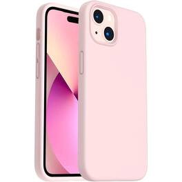 Entronix - iPhone 15 Plus Case - Soft-Touch Liquid Silicone for Ultimate Protection - Light Pink
