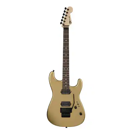 Front. Charvel - Charvel Pro Mod San Dimas Style 1 HH FR RW Pharaohs Gold Electric Guitar.