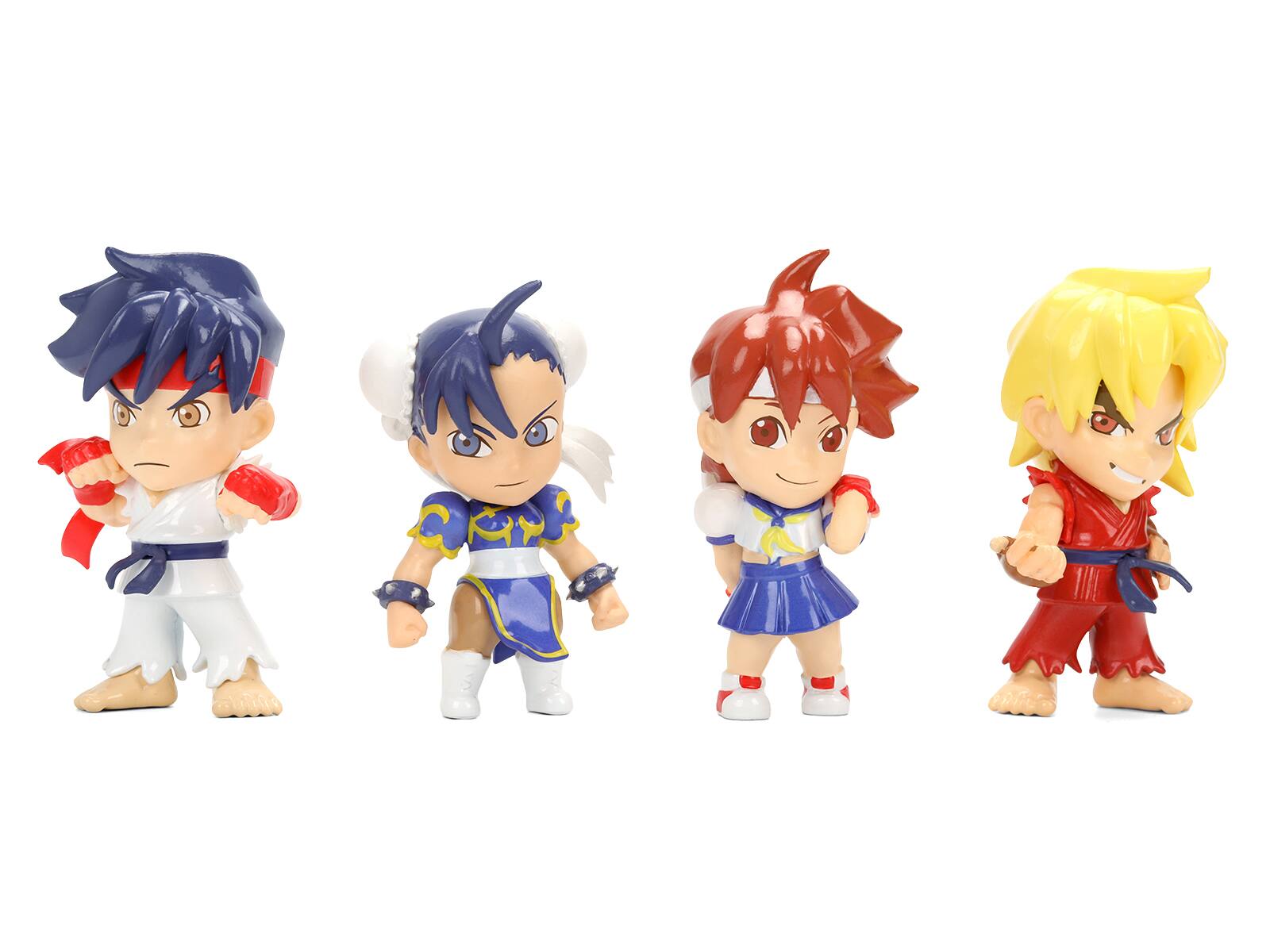 Alt View 1. Jada - Set of 4 Diecast Figures "Super Gem Fighter Mini Mix" (1997) Video Game "Metalfigs" Series Diecast Models by Jada.