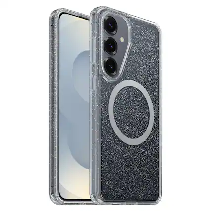 Front. OtterBox - Symmetry Series Hard Shell for Samsung Galaxy S26+ - Silver.
