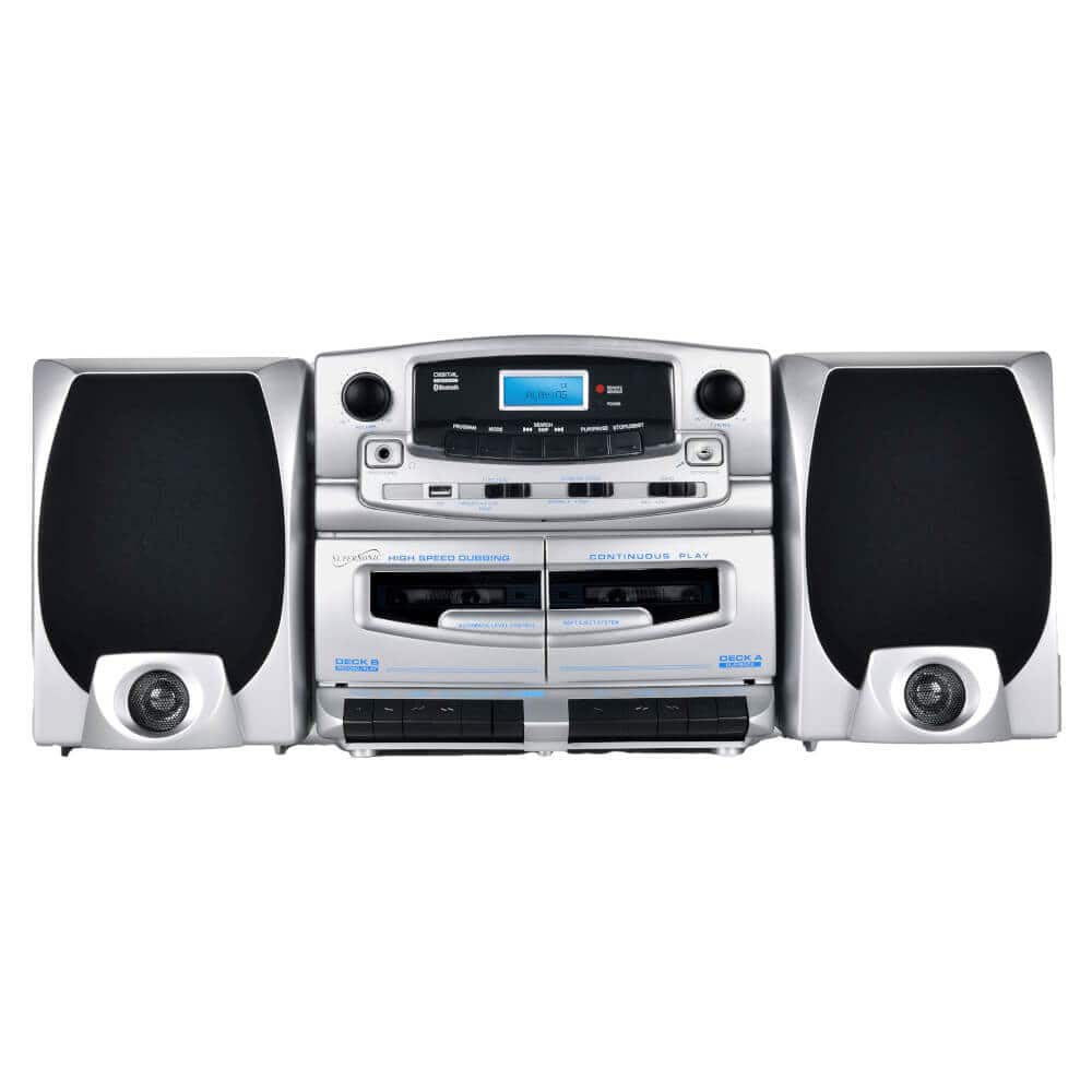 Supersonic - SC2121BTSLV Bluetooth Audio System - Silver