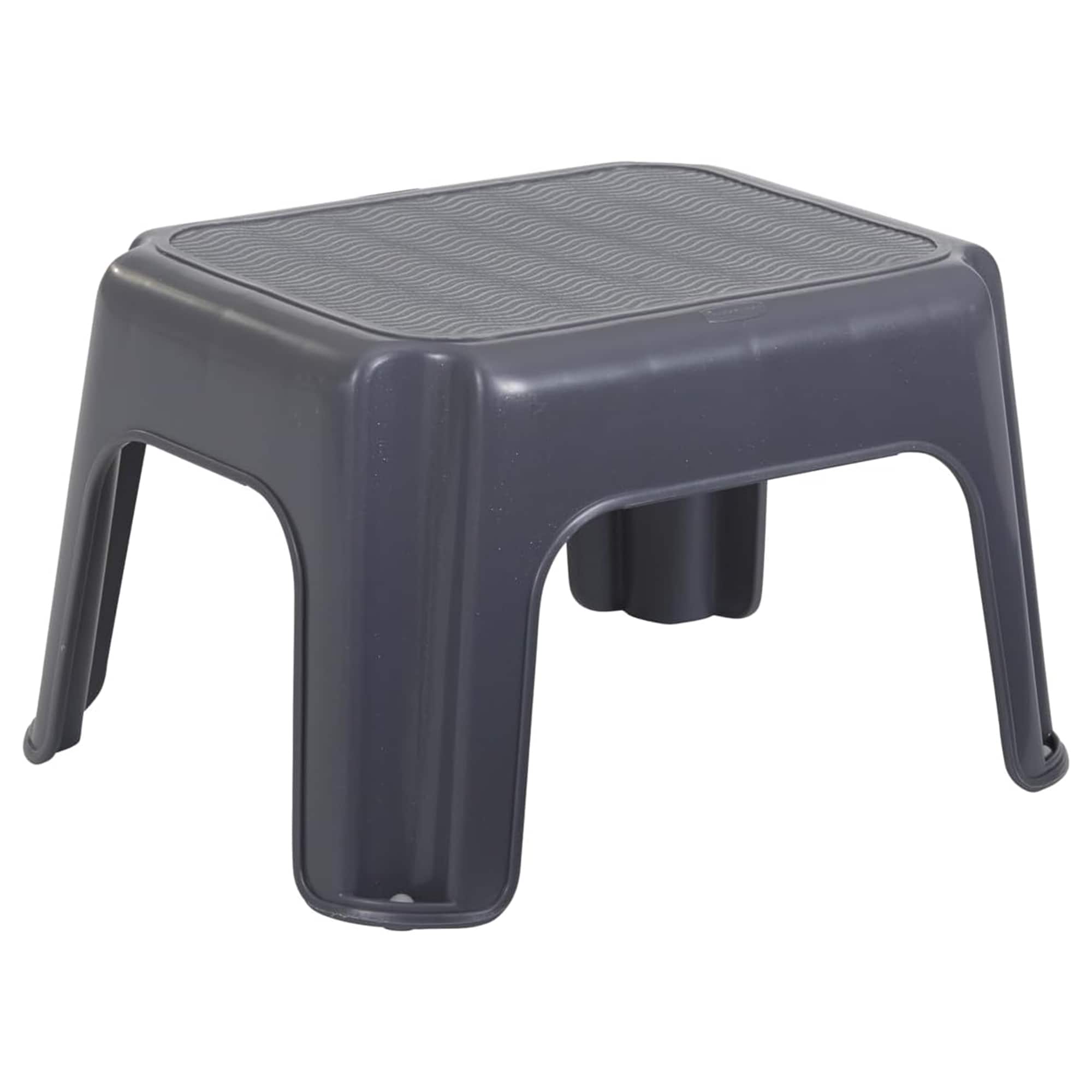 RubberMaid - Durable Plastic Kids Step Stool w/ 200 Pound Weight Capacity - Gray