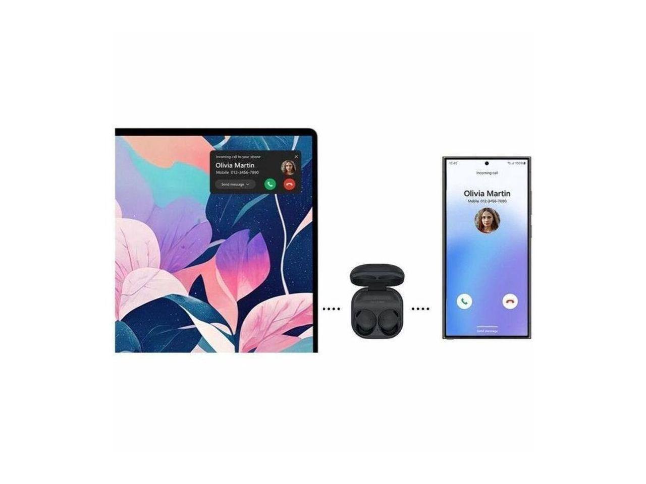 Iconsng - y thore Olivia Martin Mobile 012-3456-7890 012 Oe Incoming call to your phone Olivia Martin Mobile 012-3456-7890 Send message