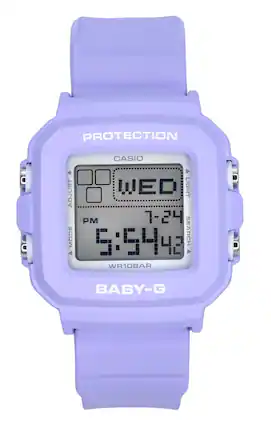 PROTECTION
CASIO
WED 7-24
6:54 43
PM
BAR
WR10BAR
BABY-G