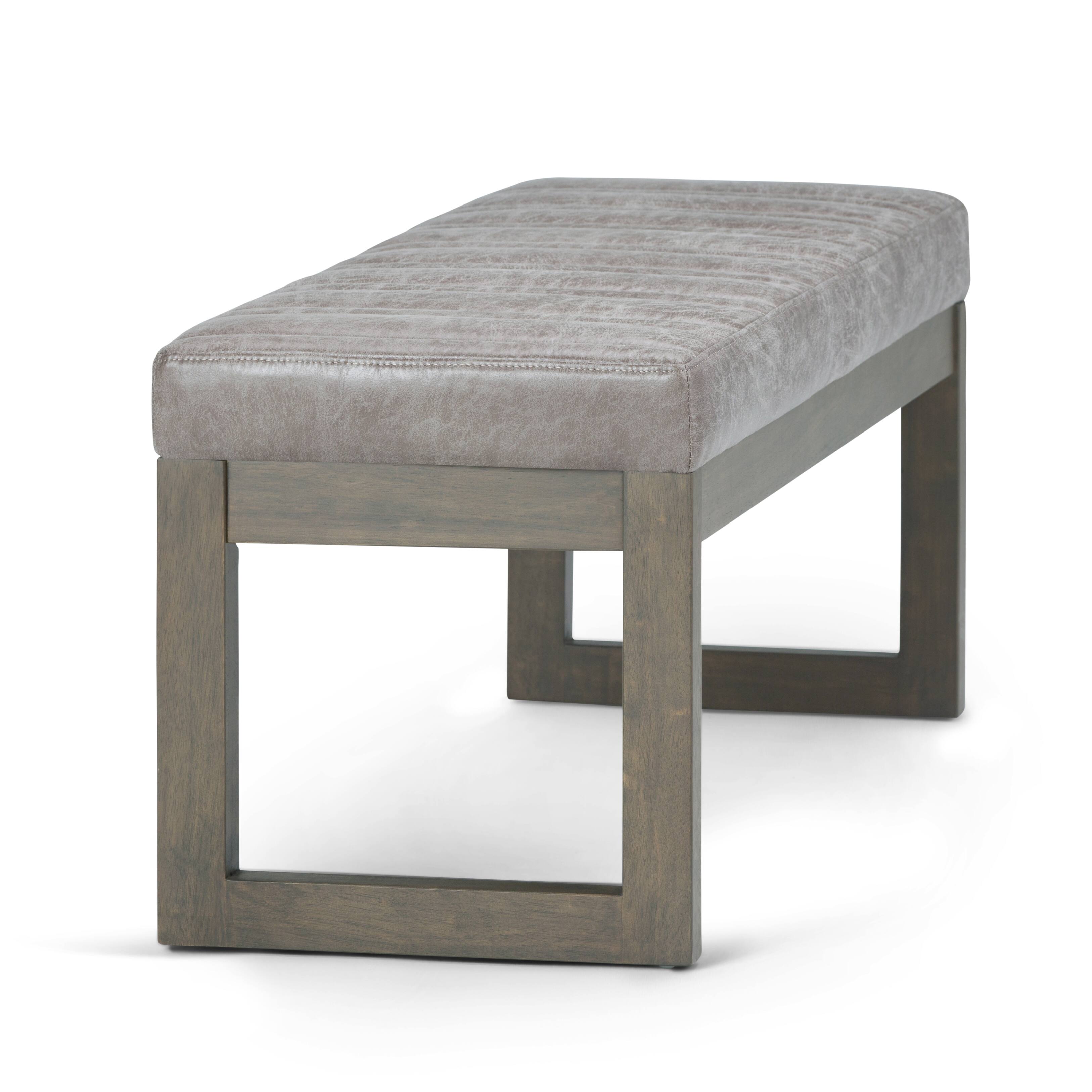 Alt View 18. Simpli Home - Casey Ottoman Bench - Distressed Grey Taupe.