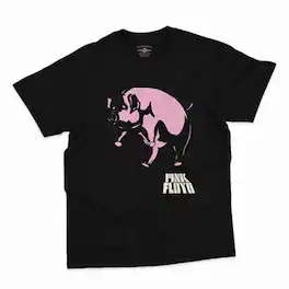 PopMarket - Pink Floyd - Pink Floyd - Algie Pig - Heavy Cotton T-Shirt - 2XL Black - APPAREL - Multicolor