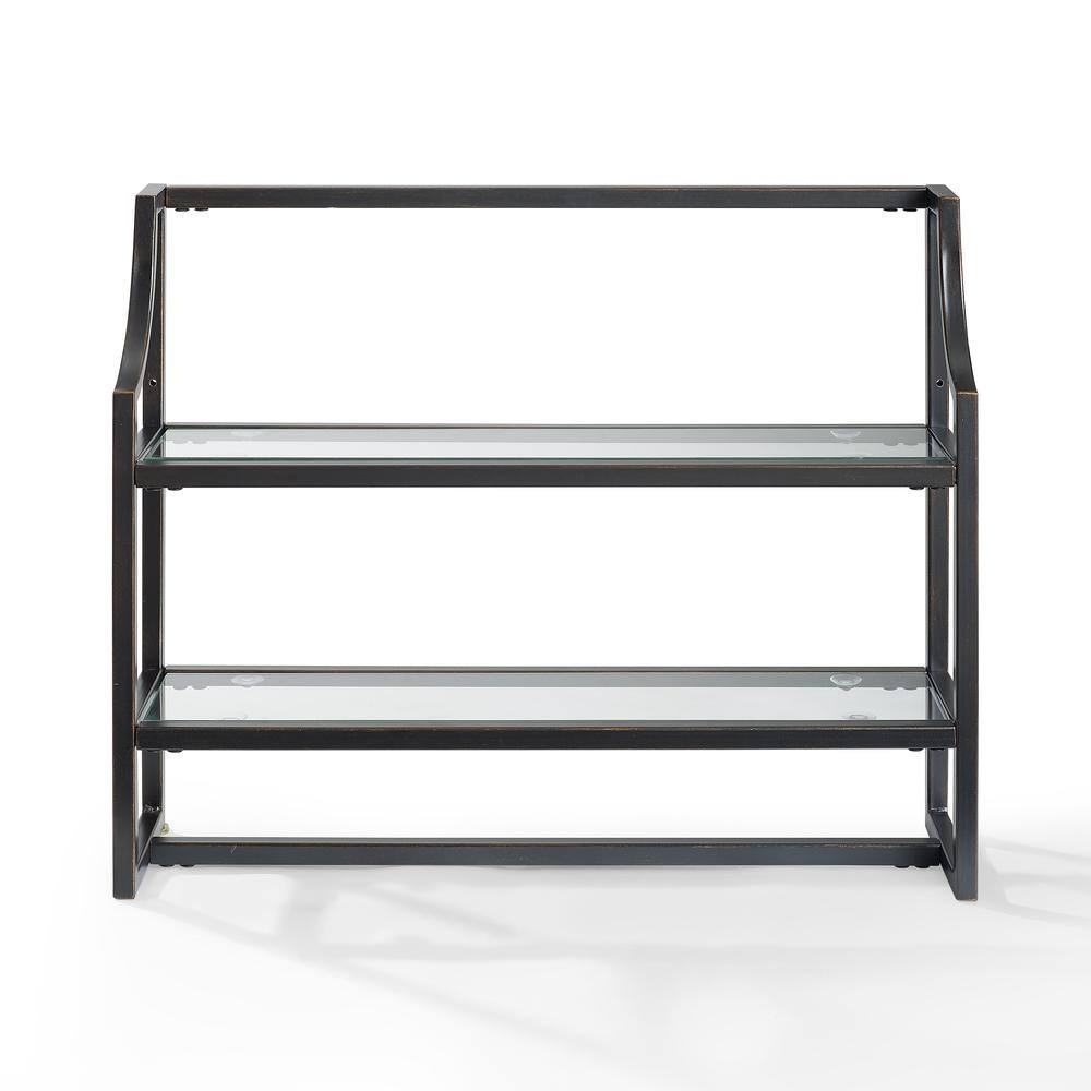 Alt View 1. Crosley Furniture - Aimee Bathroom Shelf - Oil Rubbed Bronze.
