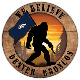 Fan Creations - 12'' We Believe Bigfoot Circle Sign - Multicolor