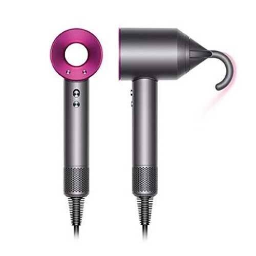 Left. Dyson - Supersonic Hair Dryer HD08 - Iron/Fuchsia.