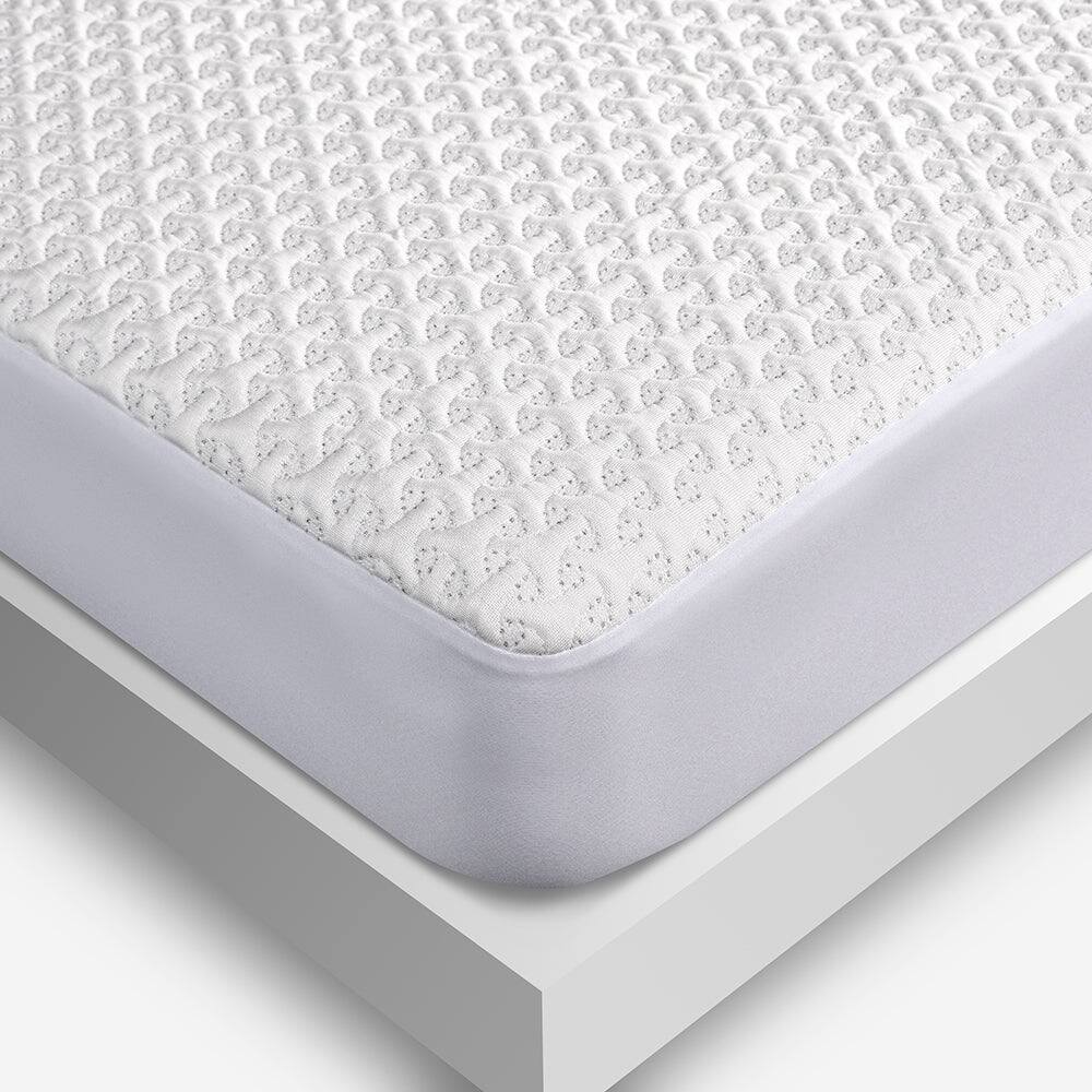 Left. Bedgear - Ver-Tex Crib Mattress Protector - White/silver, Crib/toddler - White/Silver.
