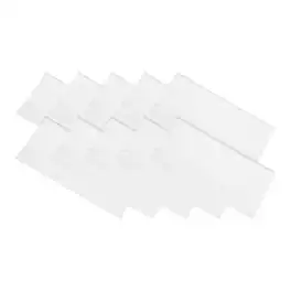 Unique Bargains - Eyeglass Microfiber Cleaning Cloth 6"x6", 10pcs Soft Wipe for Lens, Eyeglasses, Screens in Individual Vinyl Pouch - White